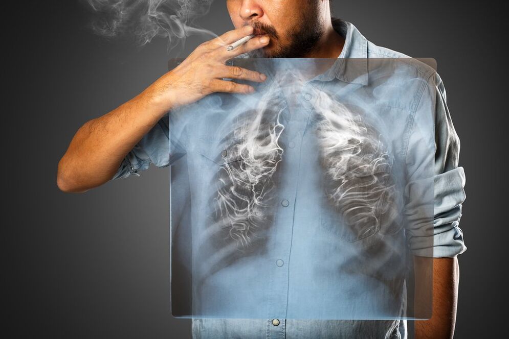 kouření má nepříznivý účinek na lidské tělo
